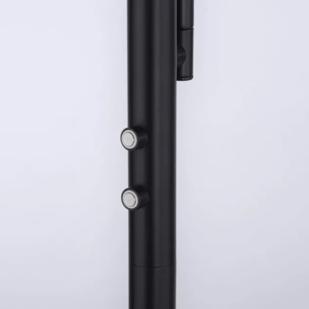 LED Stehleuchte, schwarz, dimmbar Touchdimmer Lesearm zuschaltbar, eckig