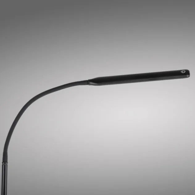 LED Stehleuchte schwarz dimmbar 3 Stufen CCT Touchdimmer Spots drehbar