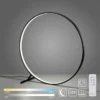 LED Stehleuchte schwarz ring rund dimmbar Fernbedienung CCT
