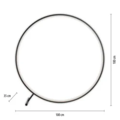 LED Stehleuchte schwarz ring rund dimmbar Fernbedienung CCT