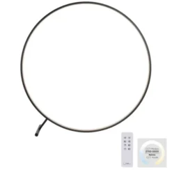 LED Stehleuchte schwarz ring rund dimmbar Fernbedienung CCT