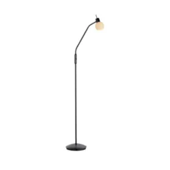 LED Stehleuchte schwarz Schalter flexibel verstellbar Wohnzimmer