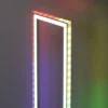 LED Stehleuchte silber farbig Fußschalter dimmbar Sidelight RGB Rainbow
