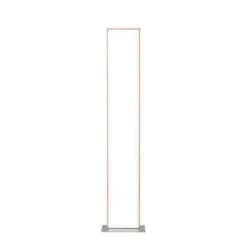 LED Stehleuchte silber farbig Fußschalter dimmbar Sidelight RGB Rainbow