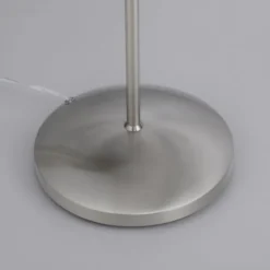LED Stehleuchte silber Opalglas 3 Stufen Touchdimmer verstellbar