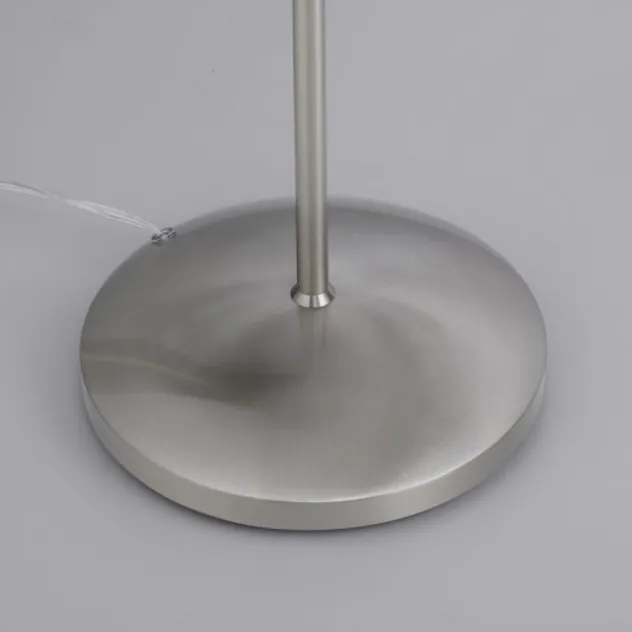 LED Stehleuchte silber Opalglas 3 Stufen Touchdimmer verstellbar