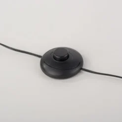 LED Stehleuchte silber schlichtes Design Fußschalter warmweiß