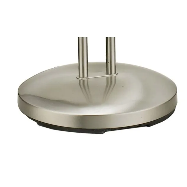 LED-Stehleuchte, stahl, 2 verstellbare Leuchtköpfe, warmweiß, blendfrei