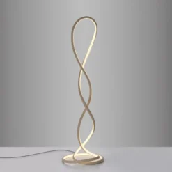 LED Stehleuchte TWIST modernes Design, sandfarben