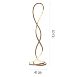 LED Stehleuchte TWIST modernes Design, sandfarben