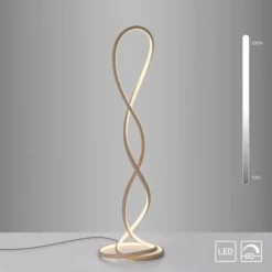 LED Stehleuchte TWIST modernes Design, sandfarben