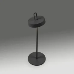 LED Tischlampe schwarz Akku Touchdimmer spritzwassergeschützt USB