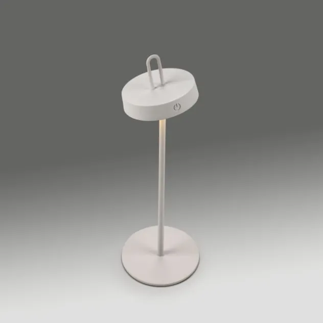LED Tischlampe weiß Akku Touchdimmer spritzwassergeschützt USB