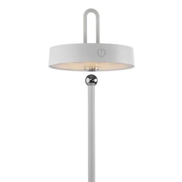 LED Tischlampe weiß Akku Touchdimmer spritzwassergeschützt USB