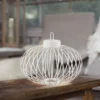 LED Tischleuchte D=46cm weiß Akkulampe USB IP44 dimmbar per Touch
