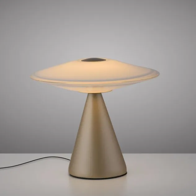LED Tischleuchte ELIPSA, bronce, Tronic Dimmer, Memoryfunktion
