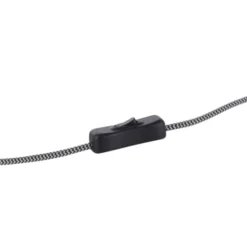 LED Tischleuchte 1 flammig schwarz Rauchglas modern Wohnlampe