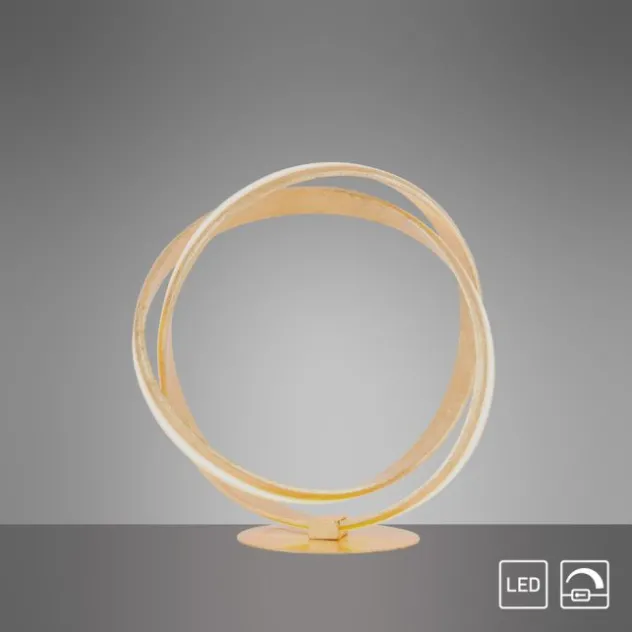 LED-Tischleuchte, goldfarben, elegantes Design, inkl. Dimmfunktion, modern