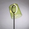 LED Tischleuchte grün dimmbar per Schnurdimmer Beistelllampe
