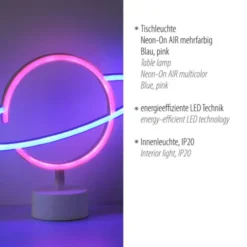 LED Tischleuchte mehrfarbig Motiv Batterie mit Schalter Dekorationslampe