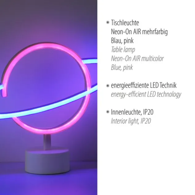 LED Tischleuchte mehrfarbig Motiv Batterie mit Schalter Dekorationslampe