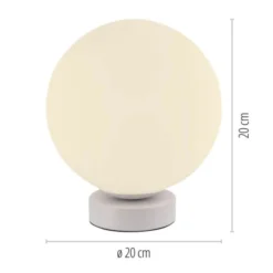 LED Tischleuchte rund weiß Smarthome dimmbar Fernbedienung App