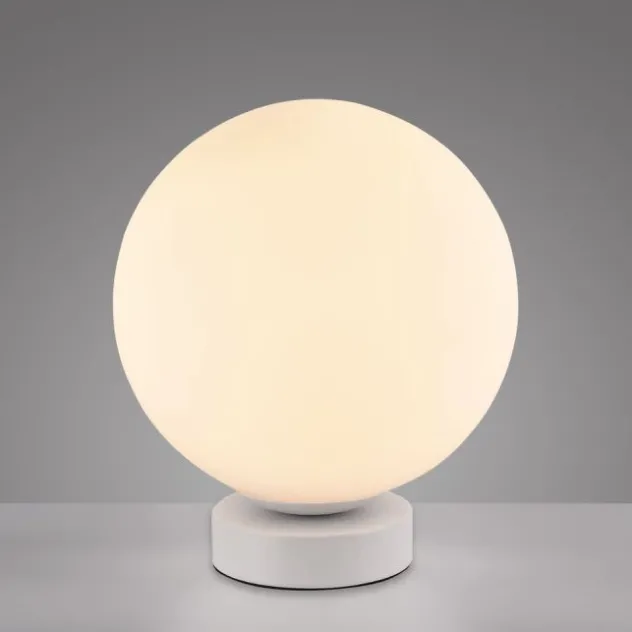 LED Tischleuchte rund weiß Smarthome dimmbar Fernbedienung App