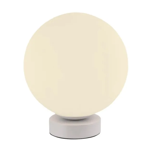 LED Tischleuchte rund weiß Smarthome dimmbar Fernbedienung App