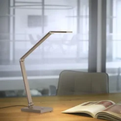 LED Tischleuchte SAMSKY, bronce, dimmbar, Touchdimmer, höhenverstellbar, Memoryfunktion