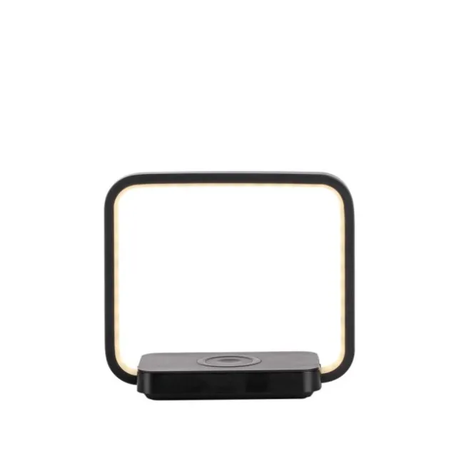 LED Tischleuchte schwarz Handy Ladefunktion Touchschalter dimmbar