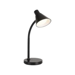 LED Tischleuchte schwarz mit Schalter flexible Schreibtischleuchte
