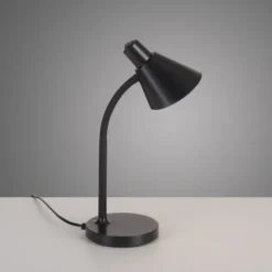 LED Tischleuchte schwarz mit Schalter flexible Schreibtischleuchte