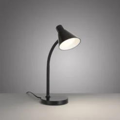 LED Tischleuchte schwarz mit Schalter flexible Schreibtischleuchte
