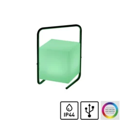 LED-Tischleuchte, schwarz, RGB, Akkuleuchte, IP44, inkl. USB-Kabel, Fernbedienung