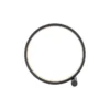 LED Tischleuchte schwarz ring minimalistisch Schnurschalter Beistellampe
