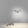 LED Tischleuchte silber verstellbar 3 Stufen Tochdimmer warmweiß Licht