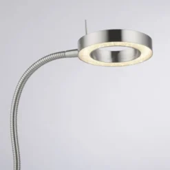 LED Tischleuchte silber verstellbar 3 Stufen Tochdimmer warmweiß Licht
