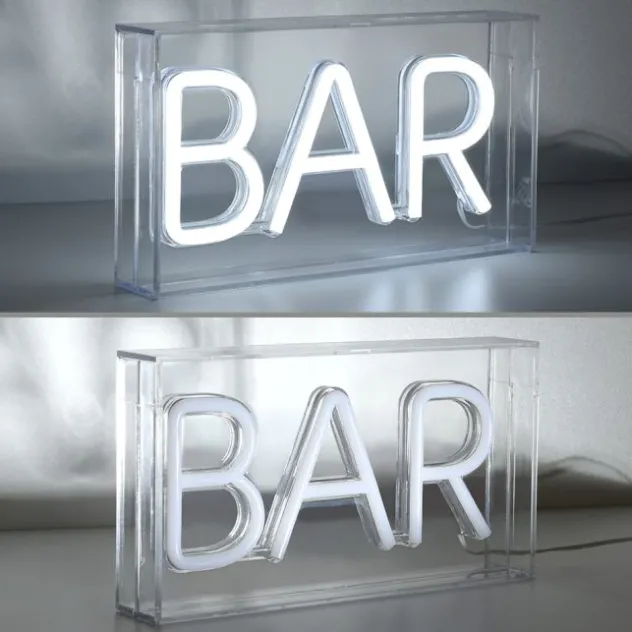 LEDTischleuchte weiß BAR USB Dekorationslampe Schnurschalter