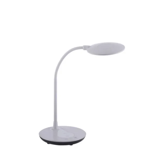 LED-Tischleuchte, weiß, Dimmbar, CCT, inkl. Ladestation für Smartphone