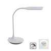 LED-Tischleuchte, weiß, Flexarm, Lichtfarbsteuerung, dimmbar