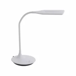 LED-Tischleuchte, weiß, Flexarm, Lichtfarbsteuerung, dimmbar