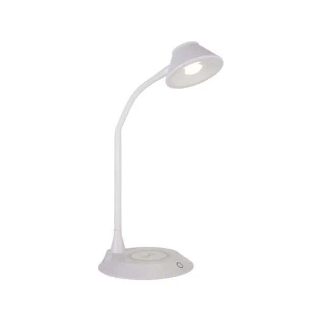 LED Tischleuchte weiß Handy Ladefunktion Touchdimmer flexibel drehbar