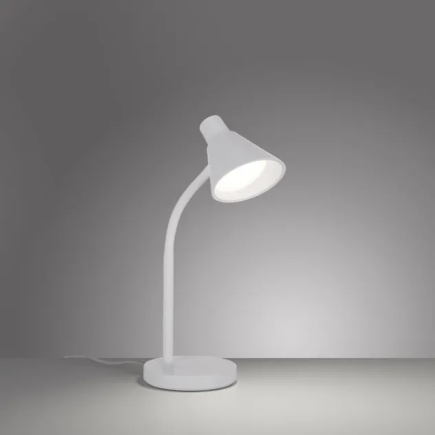 LED Tischleuchte weiß mit Schalter flexible Schreibtischleuchte