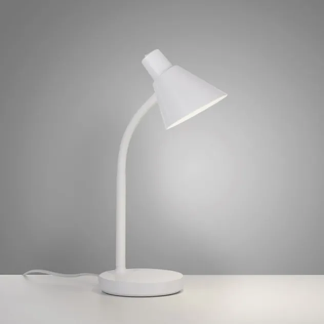 LED Tischleuchte weiß mit Schalter flexible Schreibtischleuchte