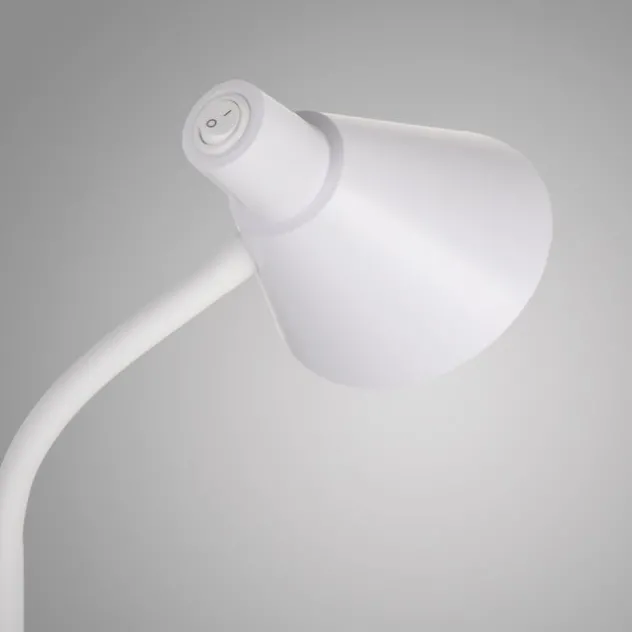 LED Tischleuchte weiß mit Schalter flexible Schreibtischleuchte
