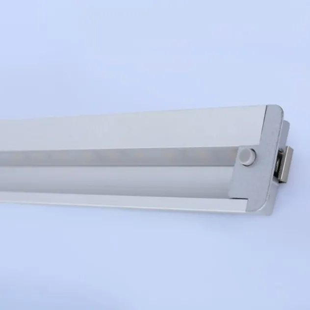 LED-Unterbauleuchte, Aluminium, warmweiße Lichtfarbe, inkl. Tastschalter