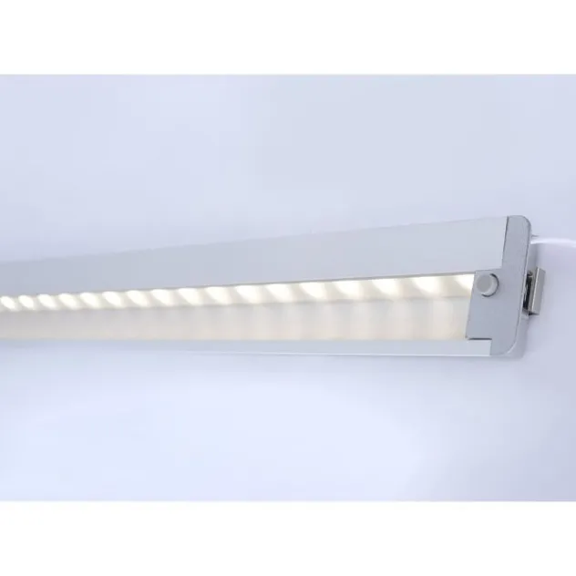 LED-Unterbauleuchte, Aluminium, warmweiße Lichtfarbe, inkl. Tastschalter