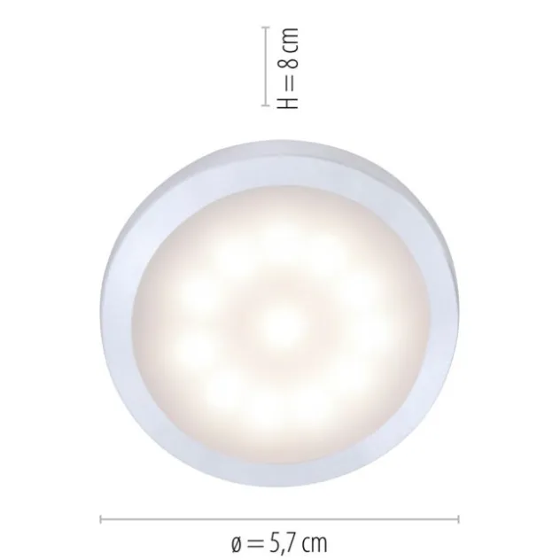 LED-Unterbauleuchten 3er Set, inkl.Anschlussleitung, silber