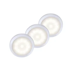 LED-Unterbauleuchten 3er Set, inkl.Anschlussleitung, silber