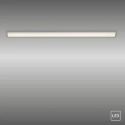 LED Unterbauleuchte, silber, flach, schlichtes Design, energiesparend